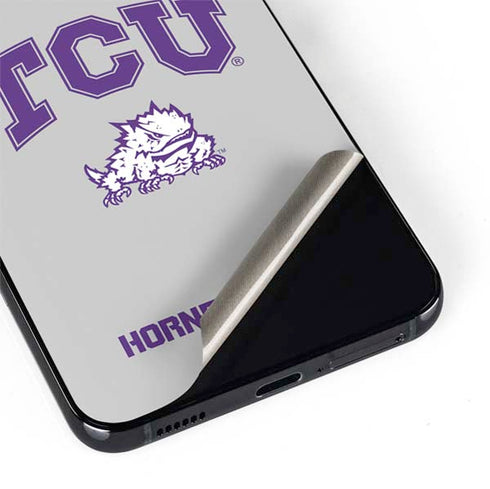 Texas Christian University Horned Frogs Logo Print Galaxy S22 Skin